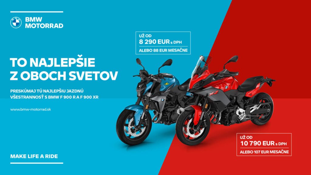 BMW F900 už od 87€ mesačne
